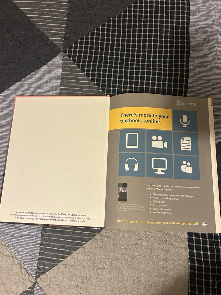 Vistas 5th Edition Intro to Spanish Textbook Blanco Donley Vista Higher Learning - Image 3 of 3