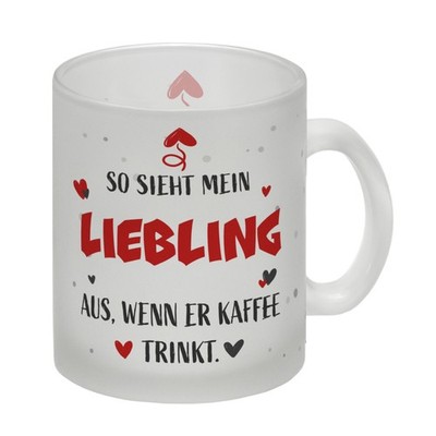 So sieht mein Liebling aus wenn er Kaffee trinkt Glas Tasse