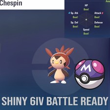 ✨ Shiny Chespin 6IV ✨ Pokemon Legends ZA 🚀 Fast 🚀WITH MASTERBALL CHEAPEST