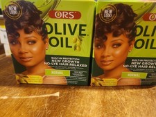  Lot Of 2 ORS New Growth No-Lye Hair Relaxer Normal Strength Box Kit NEW