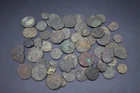 Group of 50 unresearched ancient Roman bronze imperial coins