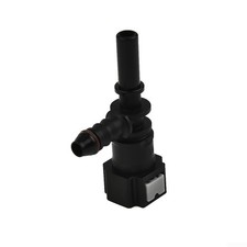 Auto Flow 7.89mm ID6 Female Fuel Line Quick Release Connector Nylon Black