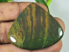 Affrican Red Natural Bloodstone Handmade Vintage Pear Gemstone 40X44X05 MM h821