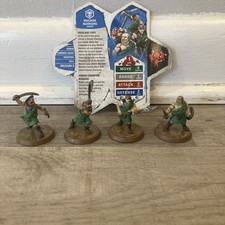 Heroscape MacDirk Warriors figure e carta Jandar's Oath Wave 3 carta danneggiata