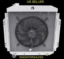 Champion 3 Row Aluminum Radiator W 16 Fan 57 58 59 60 Ford Truck Pickup F-100