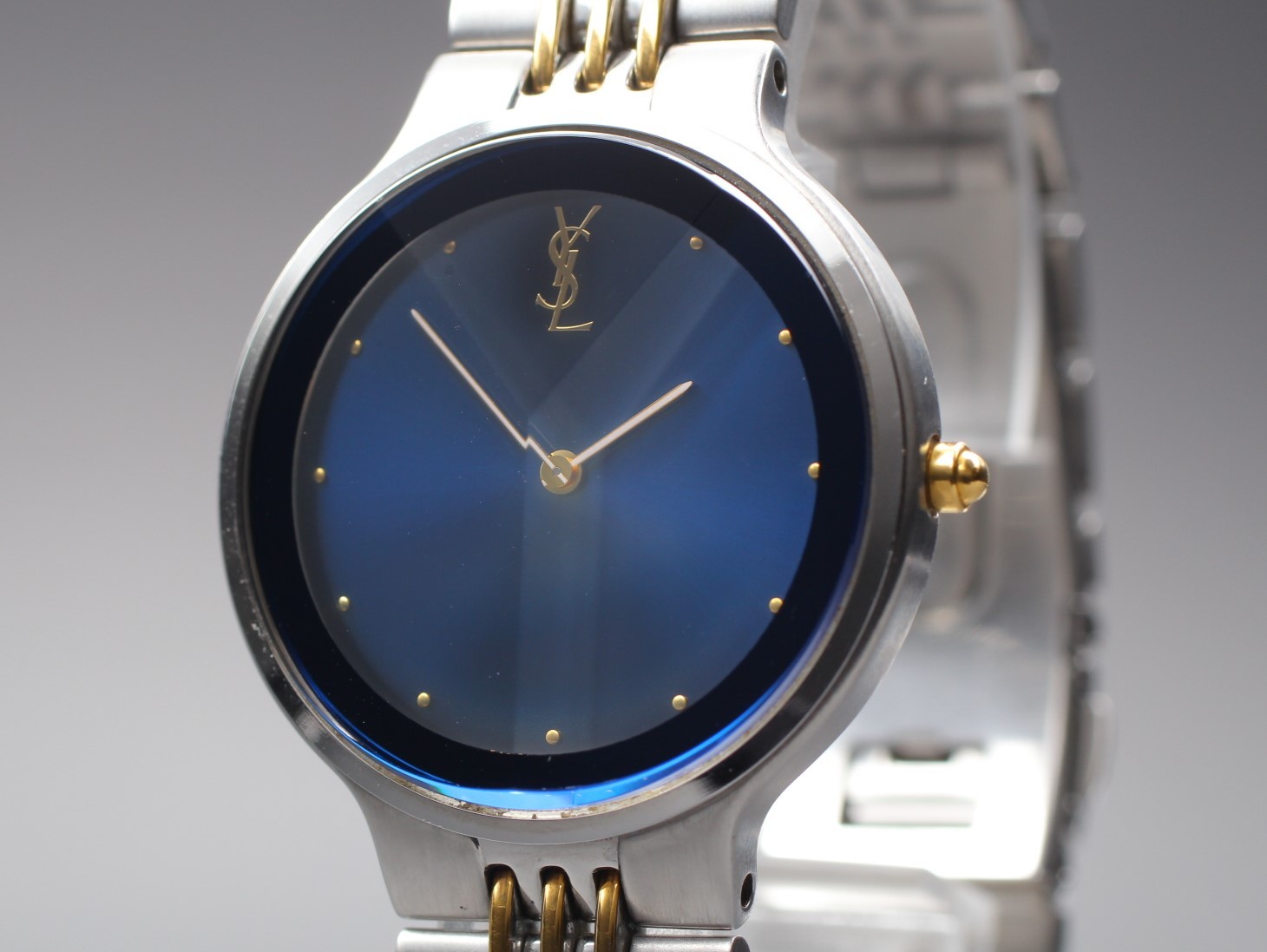 [Quasi Come Nuovo] Orologio Donna Yves Saint Laurent 5421 H10031Y Vetro Taglio Blu Quarzo
