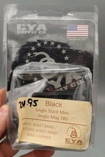 CYA SUPPLY CO. SINGLE STACK Mini SINGLE MAG 380 IWB/OWB CARRIER NWT Made In USA