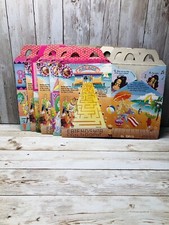 Vintage 6 McDonald's Barbie Happy Meal Box 1992 Unused Magical World Beach Fun