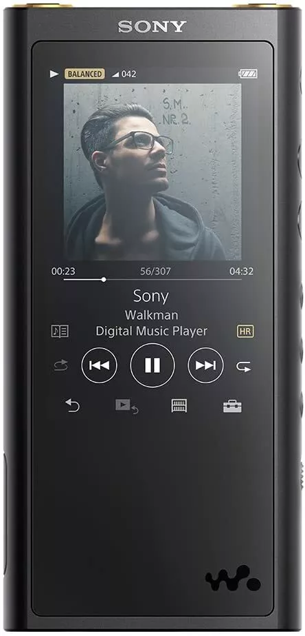 SONY WALKMAN NW-ZX300G Black 128GB Bluetooth Micro SD 30 Hours Max. Japan