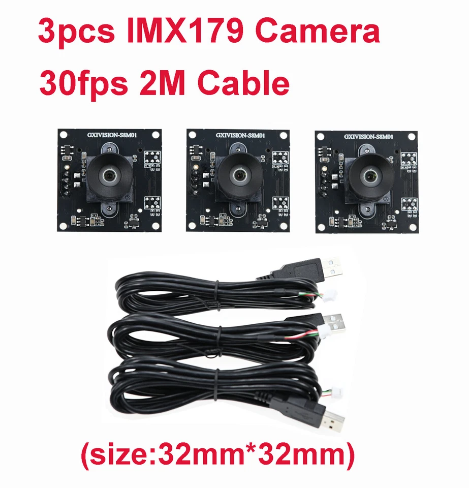 GXIVISION IMX179 30fps 2M Cable No Distortion USB Cmaera Module Autodarts.io - Image 4 of 4