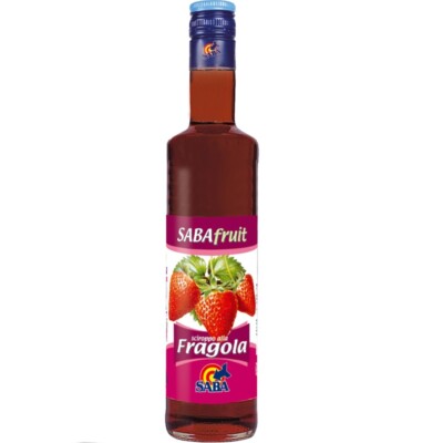 Saba Strawberry Syrup 500Ml - Carton Of 12 Pieces