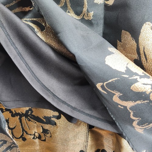 New Donna Ricco Women's Sheath Floral Print High Low Dress Black Size 4 Black - Picture 4 of 12
