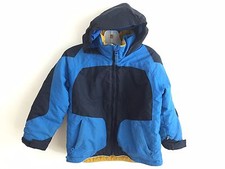 Lands' End Hooded Jacket Blue Navy Little Boy's Size M 5-6