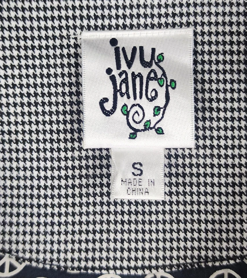 Chaqueta Ivy Jane Mujer Pequeña Multicolor Retro Botón Frontal Cinturón Manga Larga Foto 4 de 4