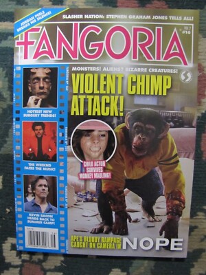 Fangoria Vol 2 #16 Violent Chimp Attack & Jordan Peele's Nope   NEW OUT OF PRINT