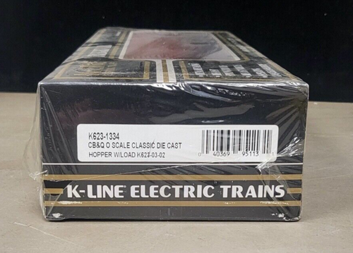 K-line CB&Q O Scale Classic Die Cast Hopper W/Load - Picture 3 of 3