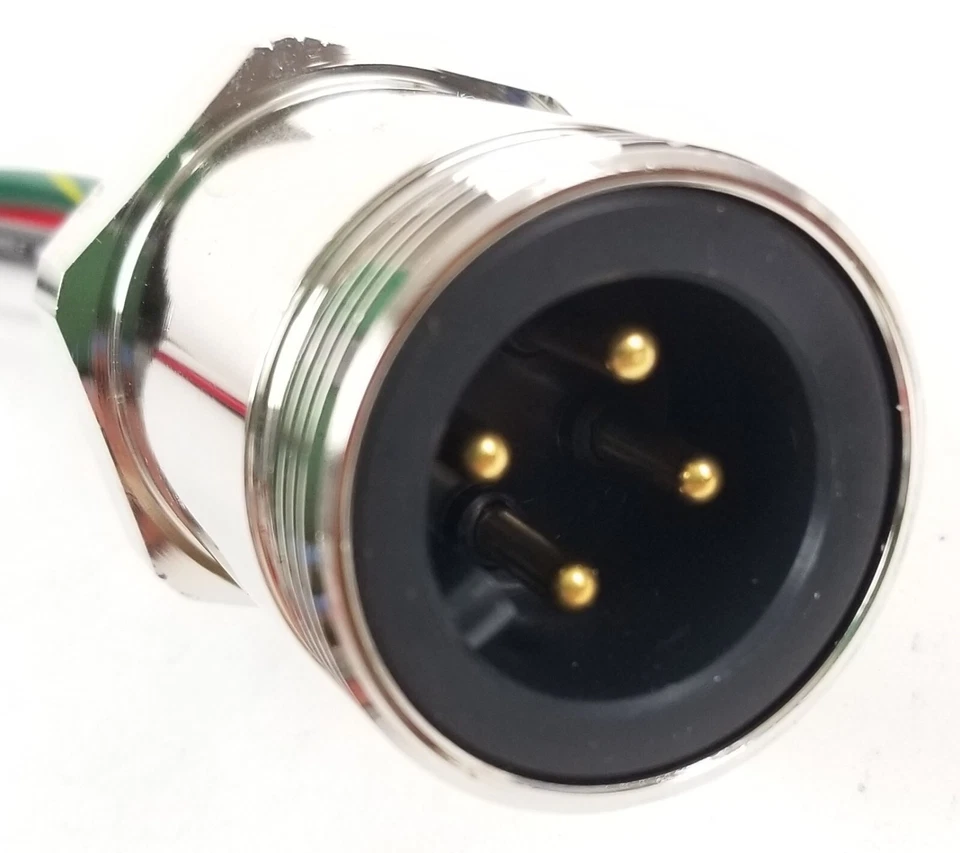 Mencom PMIN-42MR-0.5M-34 MIN Power Distribution Series 4Pole 600V 30Amp Male NEW - Image 2 of 4