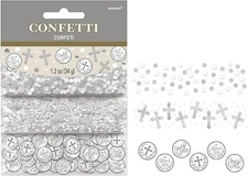 Holy Day Cross Christian Religious Theme Party Decoration Confetti 3-Pack