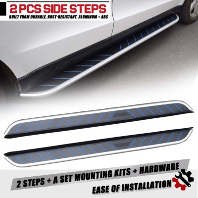 2PCS Running Boards Side Step Nerf Bar Fit 2023 2024 Chirey JETOUR X70 X70 PLUS