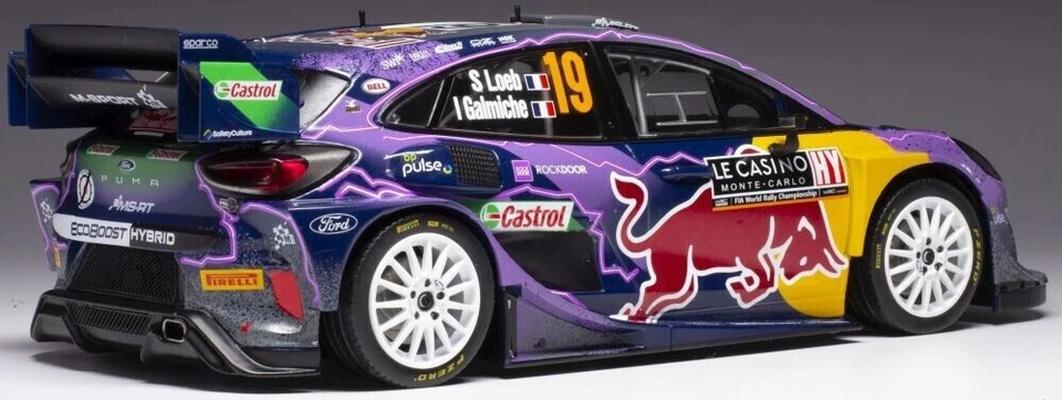 1:18 IXO 18RMC110 Sebastien Loeb Ford Puma #19 1st Monte Carlo Rally 2022 - Immagine 2 di 2
