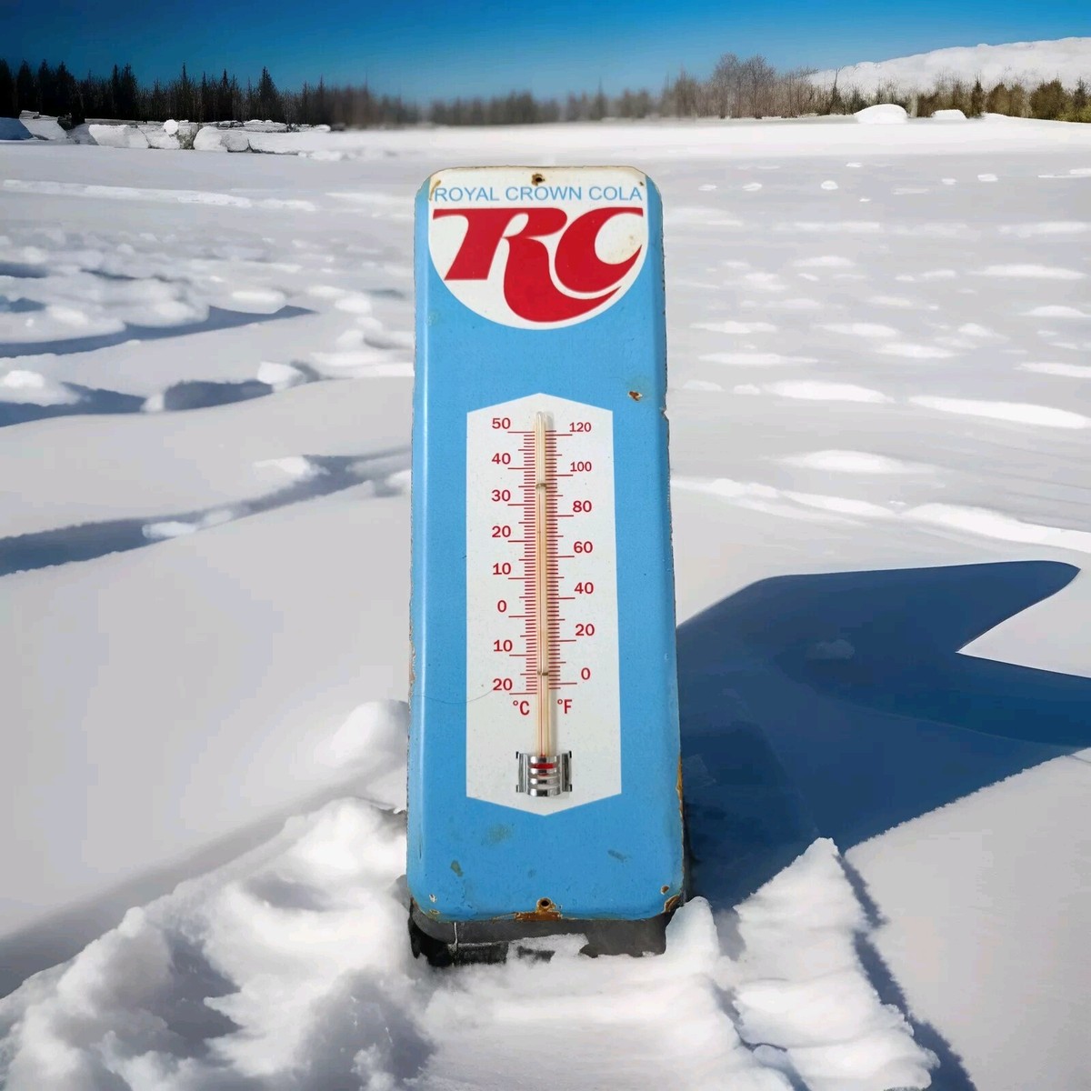 【 Crown Colaロイヤルクラウンコーラ】ヴィンテージ温度計 50s royal crown cola ヴィンテージ サーモメーター ロイヤル