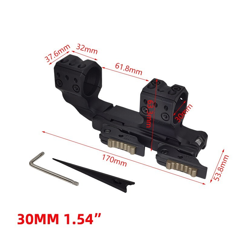 Spuhr SP-4616 Support de lunette en porte-à-faux 34 H38mm/1.5 6MIL PIC
