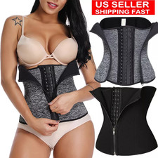Fajas Colombianas Zip Latex Waist Trainer Cincher Slim Corset Shapewear Shaper