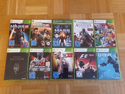 XBOX 360 Spiele, z.B. Assassins Creed 2, Mass Effect 1 bis 3, Dragonball Z, ...