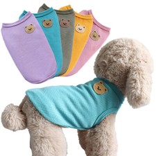 Cute Pet DogCat Clothes Summer Puppy TShirt Clothing Small Dogs Chihuahua Vest  