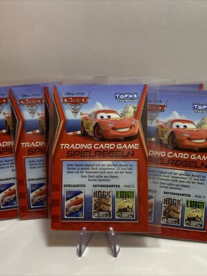 Disney Pixar CARS 2 Topps TRADING CARD GAME SPIELREGELN 
