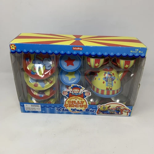 Schylling Silly Circus Tin Tea Set