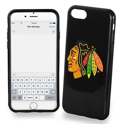 FOCO NHL Chicago Blackhawks Soft Case For iPhone SE (2022), (2020) 8, 7, (4.7'')