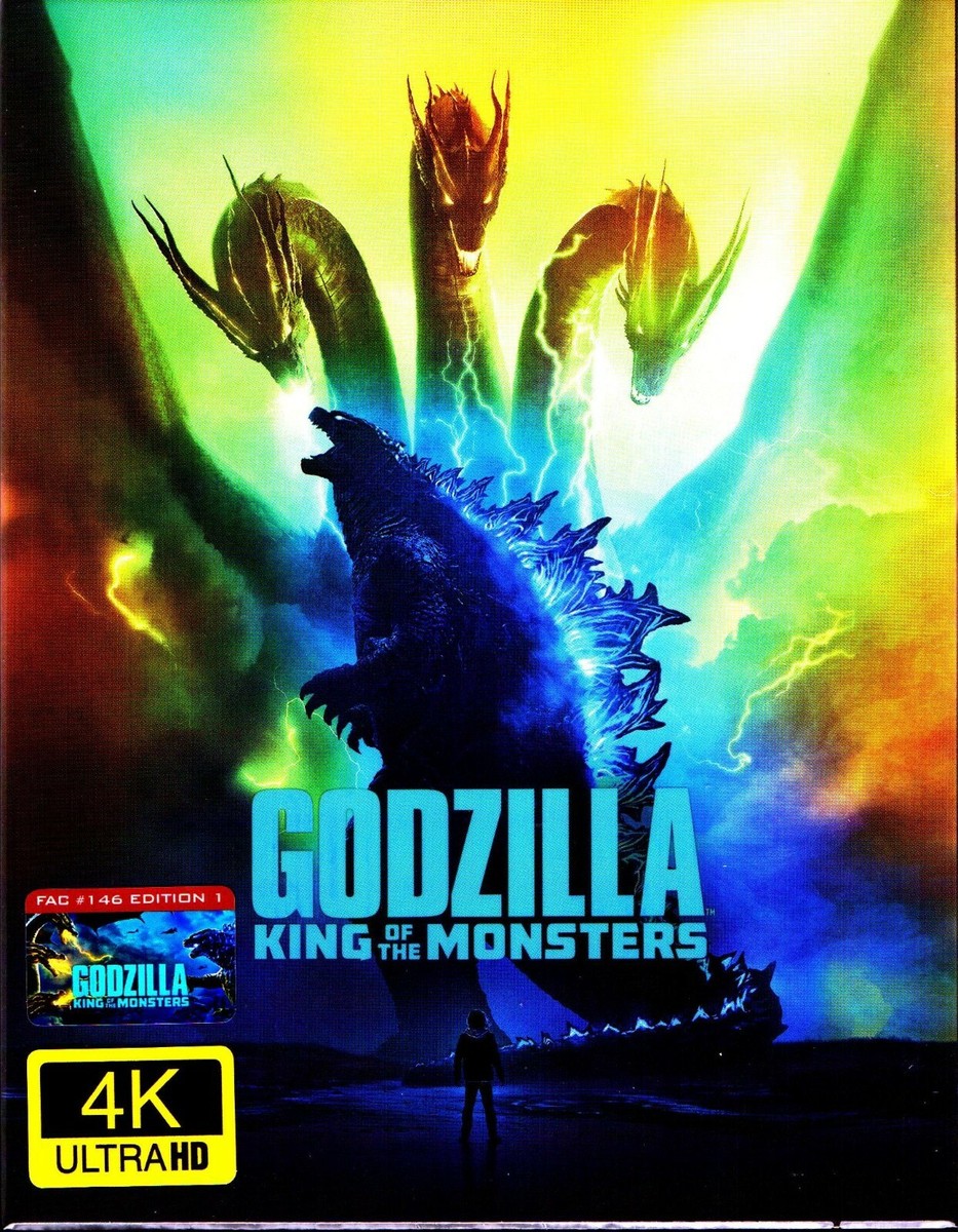 Godzilla: King of the Monsters 4K Full Slip SteelBook Blu-ray