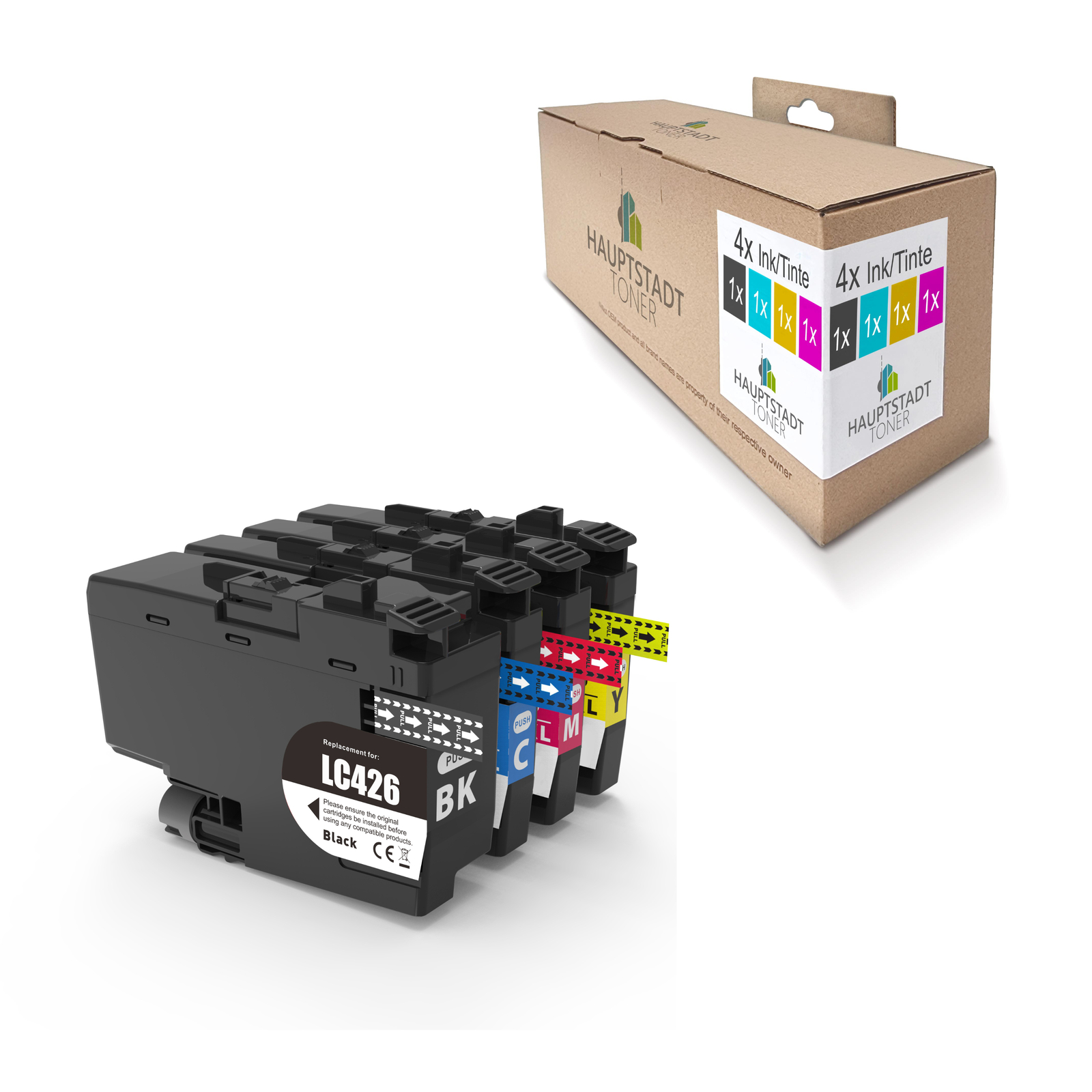 Cartuchos XXL para Brother LC-426 XL MFC-J 4335DW 4340DW 4535DW 4540DW 4540DW 4540DWTWT