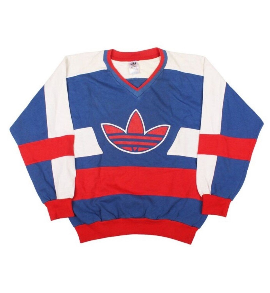 Adidas Vintage Retro 80s 90s Sweatshirt Sweater Big Logo Red Adidas Vintage Retro 80s 90s Sweatshirt Sweater Big Logo Red