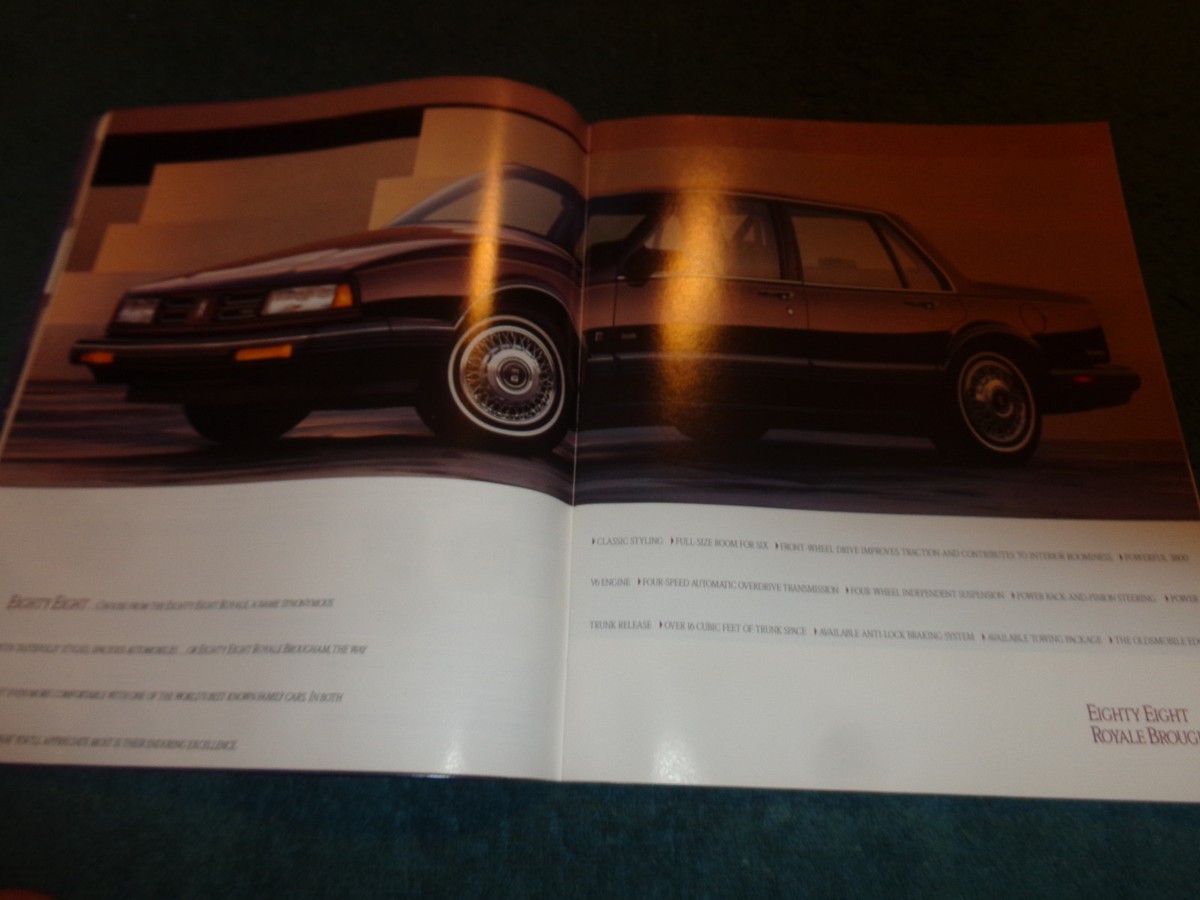オールド　パンフレット 1991 OLDSMOBILE FULL-LINE SALES BROCHURE / ORIG. CATALOG 88