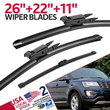 F&R Windshield Wiper Blade Fit For Ford Explorer 2011-2019 Set of 26''/22''/11''