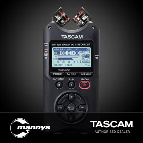 Tascam DR40X Four Track Digital Audio Recorder & USB Audio Interface - Picture 1 of 4