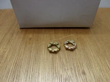 (Qty.2) 1/2-20 Castle Hex Nut Low Profile Yellow Cadmium Carbon Steel Aerospace