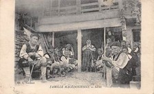 MACEDONIA  GROUP OF SERBIAN PEASANTS, POSED IMAGE  dated 1918
