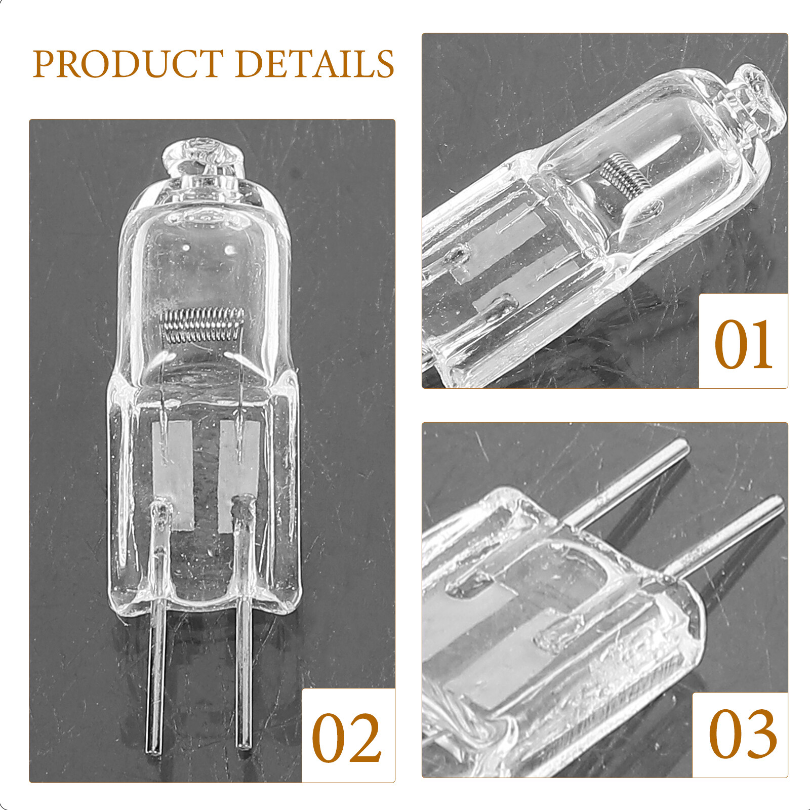10 Pcs Halogen Light Bulbs 2 Pin Two Prong Prongs Lamp Small eBay