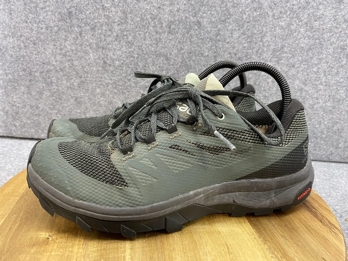 SALOMON Outline GTX Green Lace Up Sneaker Hiking Shoes Salomon Outline Gore-Tex Green - 409968 for sale | eBay main image 4