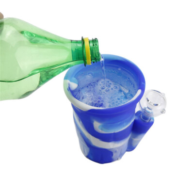 5'' Secret Silicone Bubbler Bong Cup ~2in1~ Smoke & Drink Dishwasher Safe