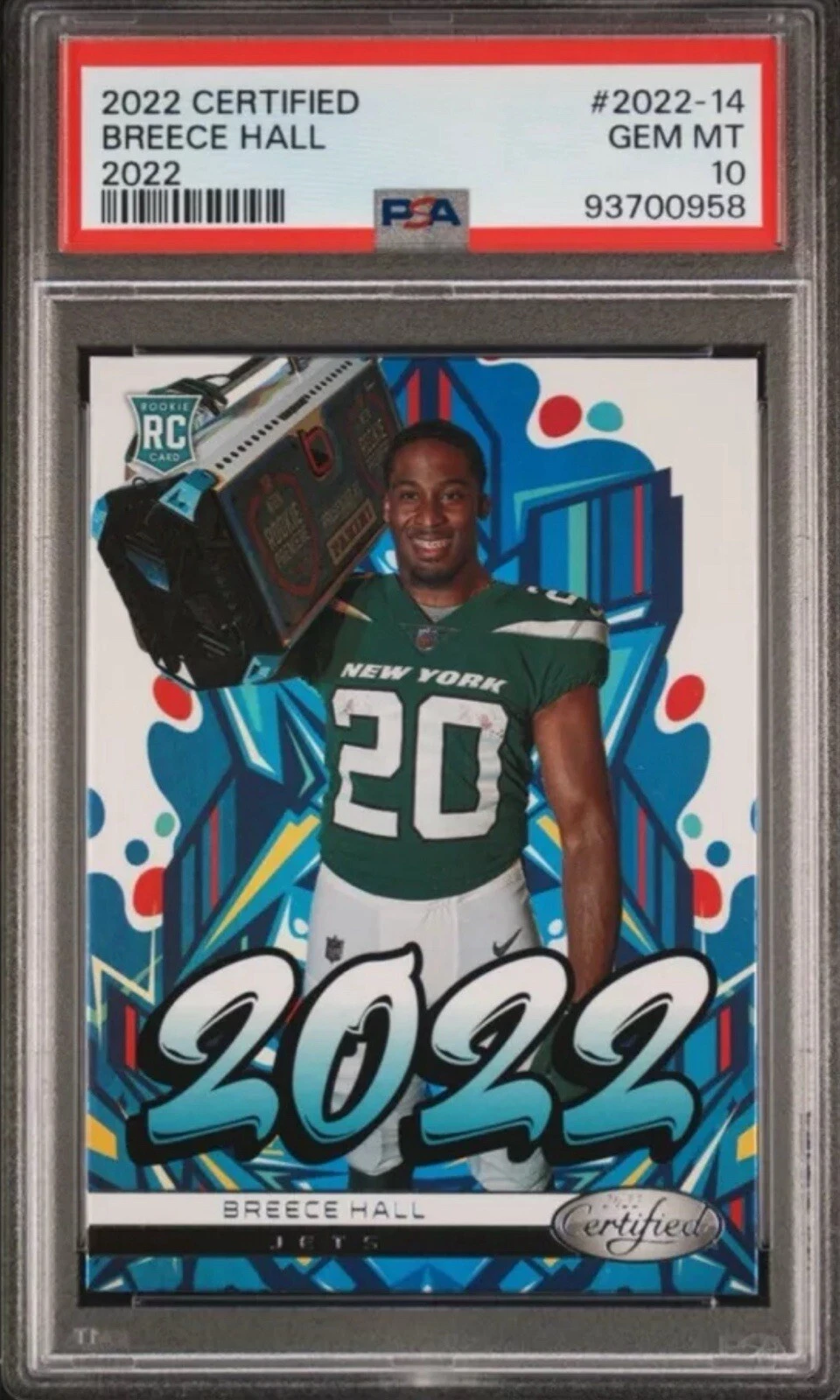 Breece Hall Panini Certified 2022 #202214 Base