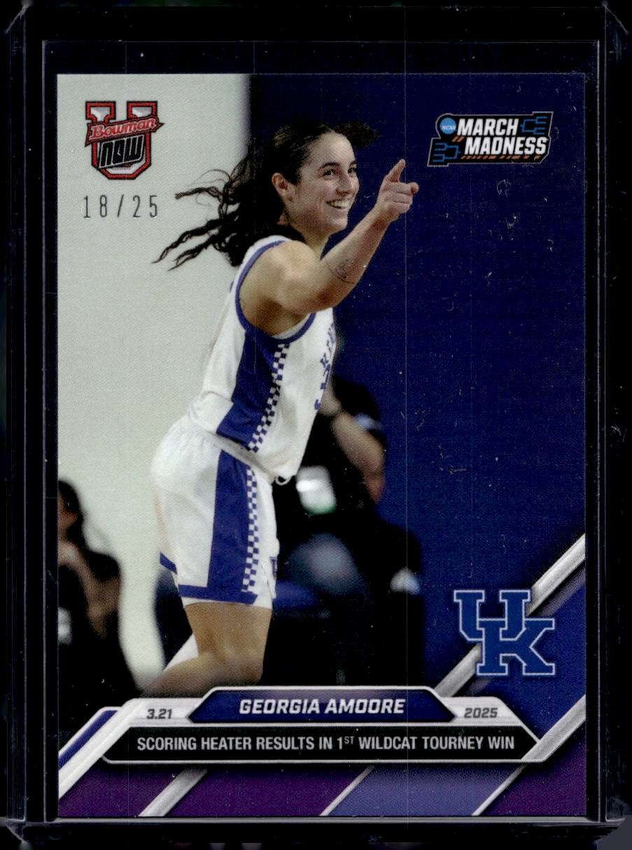 2024-25 Bowman U Now Topps #93 Georgia Amoore Purple Parallel Card #d /25