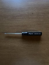 Snap-on Tools Ssde43b 18 Flatslotted Screwdriver Black Handle 6 Long Usa Snap-on Tools Ssde43b 18 Flatslotted Screwdriver Black Handle 6 Long Usa
