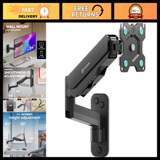 Adjustable Full Motion Single Monitor Wall Mount for 13-34" Screens, VESA 75x75