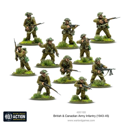 Bolt Action - British & Canadian Army Infantry - 1943-45 - WWII - Warlord Games - Picture 5 of 19