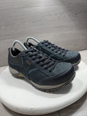 Dansko Paisley Navy Leather Athletic Waterproof Shoes Vibram Sole Womens 36