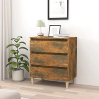 RäUchereiche Sideboard Schmal Modern 60X35X69 Cm Holzwerkstoff